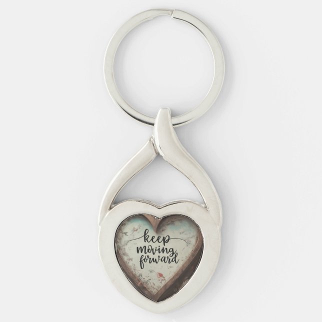 Behalt Forward - Twisted Heart Keychain Schlüsselanhänger (Vorderseite)