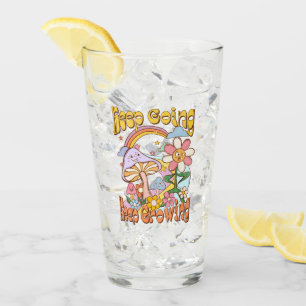 Behalt gehen, Behalt wachsen Pilze und Blumen Glas