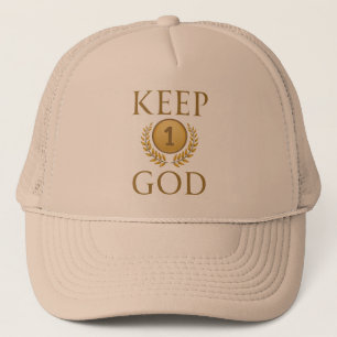Behalt Gott zuerst den Glaube an die Ehre und find Truckerkappe