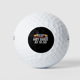 Behalt Hot Dogs bei $1,50 Funny Inflation Patrioti Golfball