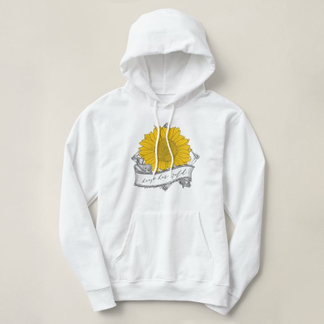 Behalt ihrer wilden Sonnenblume Hoodie (Design vorne)