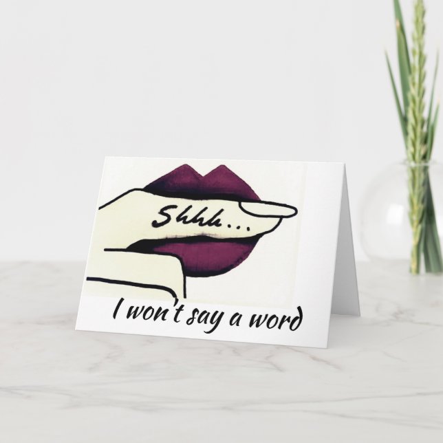 **BEHALT IHRES ALTERSGEHEIMNISSES*** GEBURTSTAG KARTE (Vorderseite)