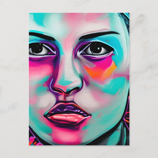 Behalt in Touch | Hübsche Kunst Postkarte (Vorderseite)