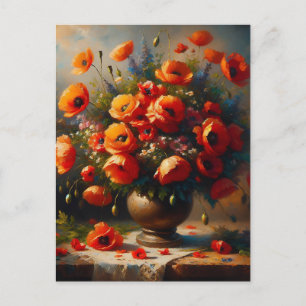 Behalt in Touch Rote Pflaumen Postkarte