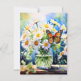 Behalt in Touch | Vase of Daisies Postkarte