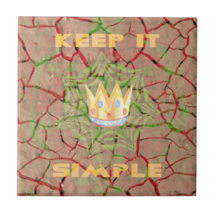 Behalt It Simple: Cracked Earth Royal Clarity Art Fliese