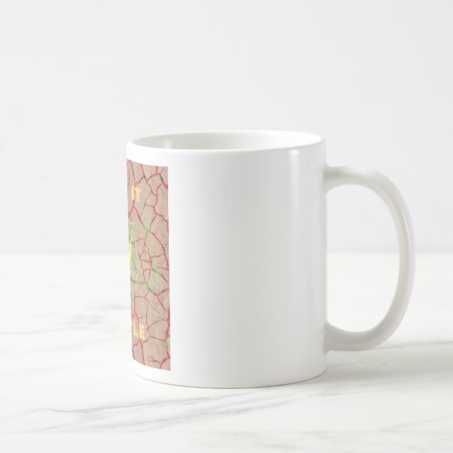 Behalt It Simple: Cracked Earth Royal Clarity Art Kaffeetasse (Rechts)