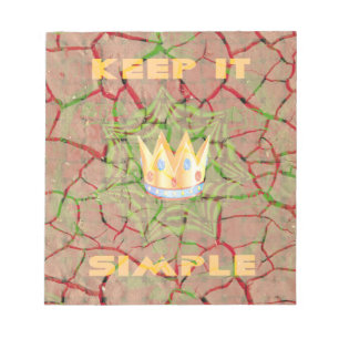 Behalt It Simple: Cracked Earth Royal Clarity Art Notizblock
