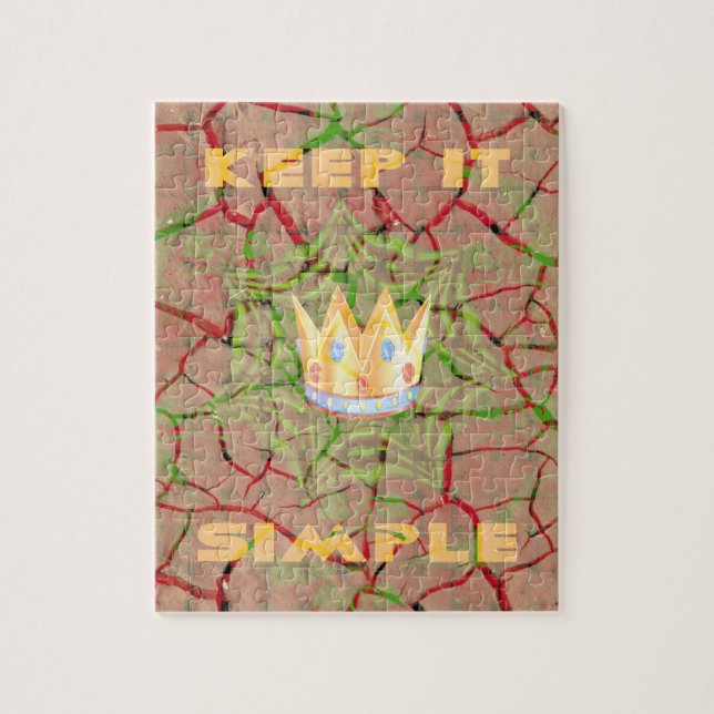 Behalt It Simple: Cracked Earth Royal Clarity Art Puzzle (Vertikal)