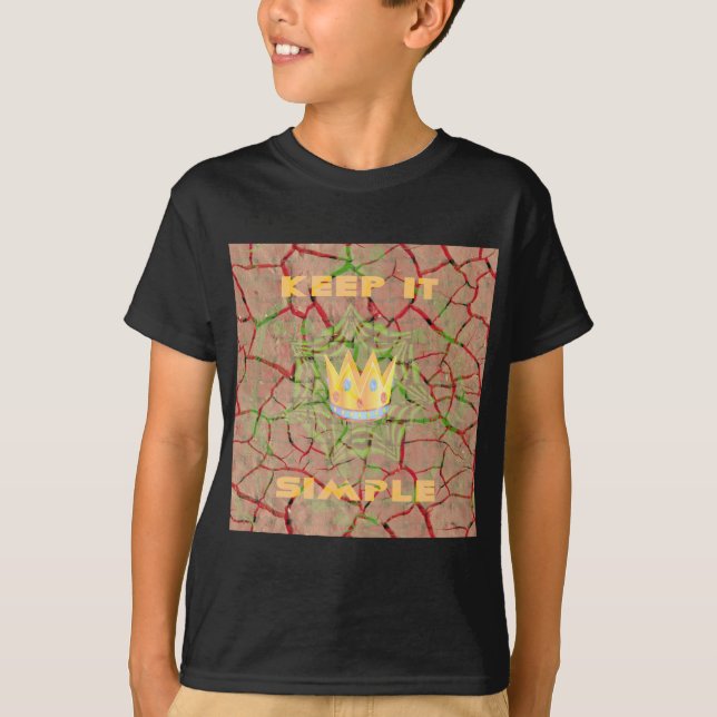 Behalt It Simple: Cracked Earth Royal Clarity Art T-Shirt (Vorderseite)