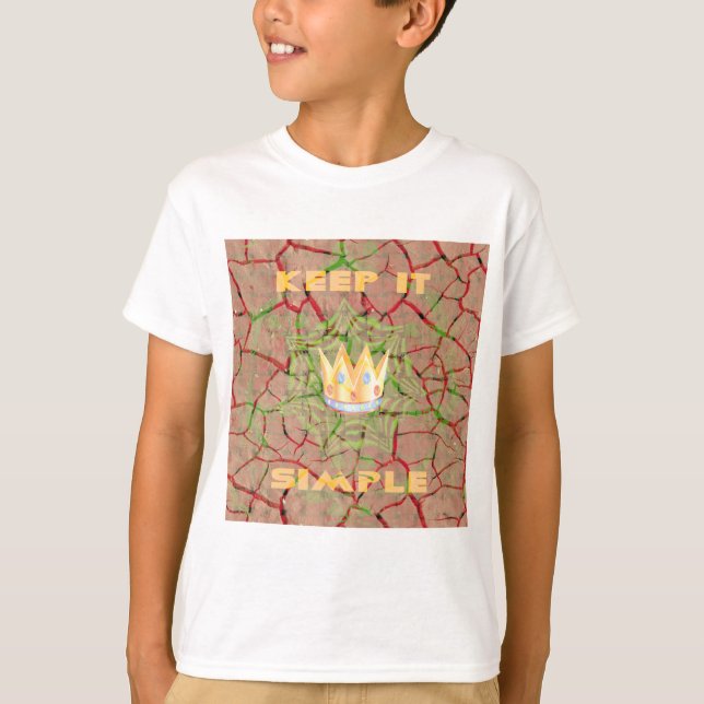 Behalt It Simple: Cracked Earth Royal Clarity Art T-Shirt (Vorderseite)