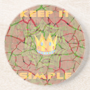 Behalt It Simple: Cracked Earth Royal Clarity Art Untersetzer