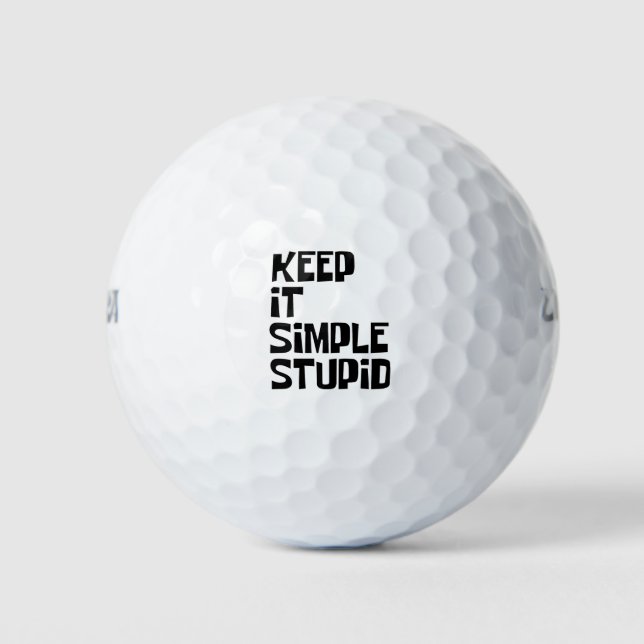 Behalt It Simple Stupid Golfball (Vorderseite)