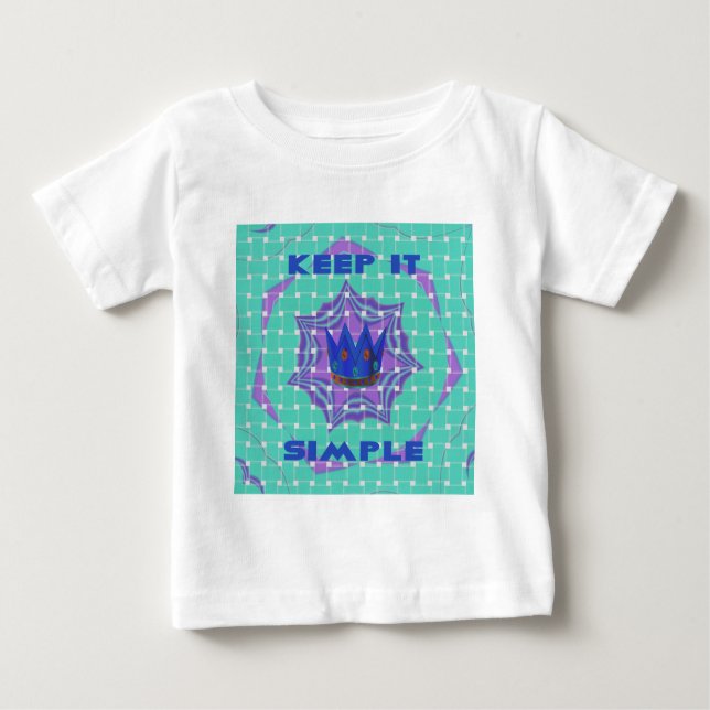 Behalt It Simple: The Royal Clarity Pattern Art Baby T-shirt (Vorderseite)