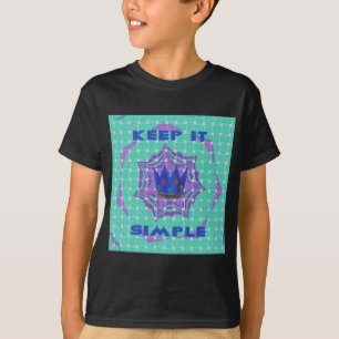 Behalt It Simple: The Royal Clarity Pattern Art T-Shirt