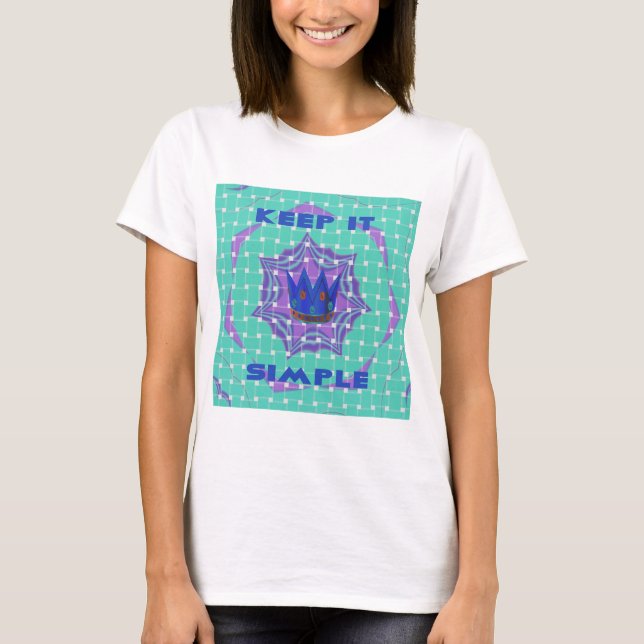 Behalt It Simple: The Royal Clarity Pattern Art T-Shirt (Vorderseite)