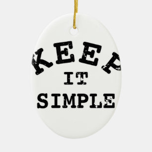 Behalt It Simple Typografy Keramikornament