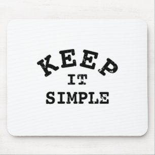 Behalt It Simple Typografy Mousepad