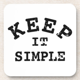 Behalt It Simple Typografy Untersetzer