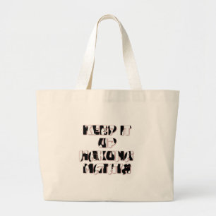 Behalt It Up / Hakuna Matata Art Print Jumbo Stoffbeutel