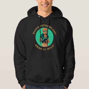 Behalt It Wild - Werewolf Vater Vatertag Hoodie