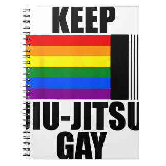 Behalt Jiu Jitsu Gay Shirt LGBT Gay Pride Monat 20 Notizblock