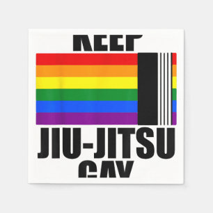 Behalt Jiu Jitsu Gay Shirt LGBT Gay Pride Monat 20 Serviette