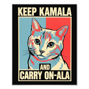 Behalt Kamala und Carry On-A-La LA Kamala Harris Fotodruck