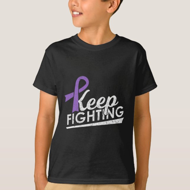 Behalt Kampf gegen die Alzheimer-Epilepsie Warrior T-Shirt (Vorderseite)