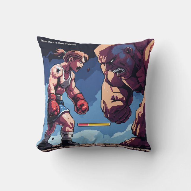 Behalt-Kämpfe Kissen (Vorderseite)