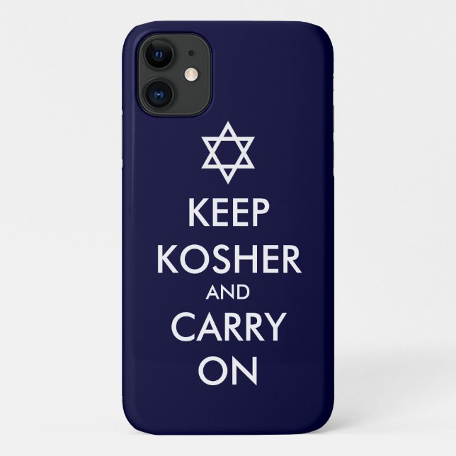 Behalt Kosher und Carry On Case-Mate iPhone Hülle (Rückseite)