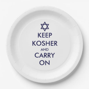 Behalt Kosher und Carry On Pappteller