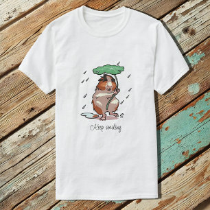 Behalt Lächeln glückliche Guinea Schweinchen genie T-Shirt