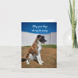 Behalt Lächeln; möge dein Tag immer sonnig sein Karte