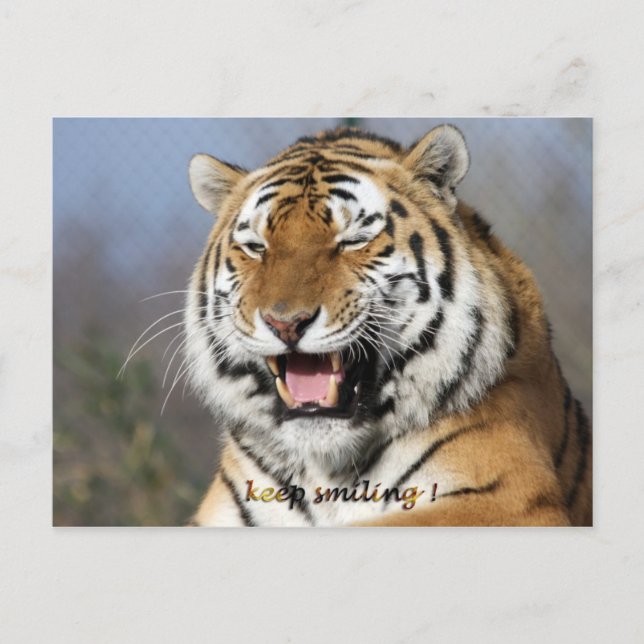 behalt lächeln postkarte (Vorderseite)