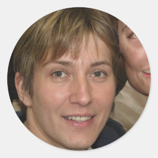 Behalt Lächeln Runder Aufkleber