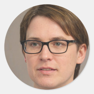 Behalt Lächeln Runder Aufkleber
