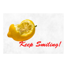 Behalt lächeln! Zitronenzusammensetzung