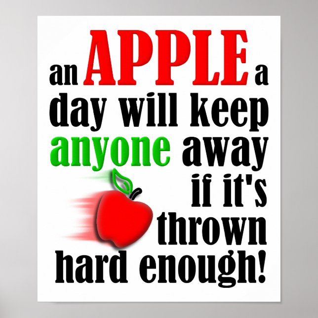 Behalt Leute weg Funny Poster (Vorne)