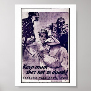 Behalt Mama, sie ist nicht so dumm Poster