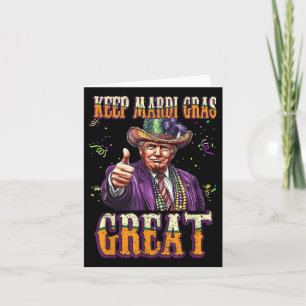 Behalt Mardi Gras Great Funny Trump Mardi Gras 202 Karte