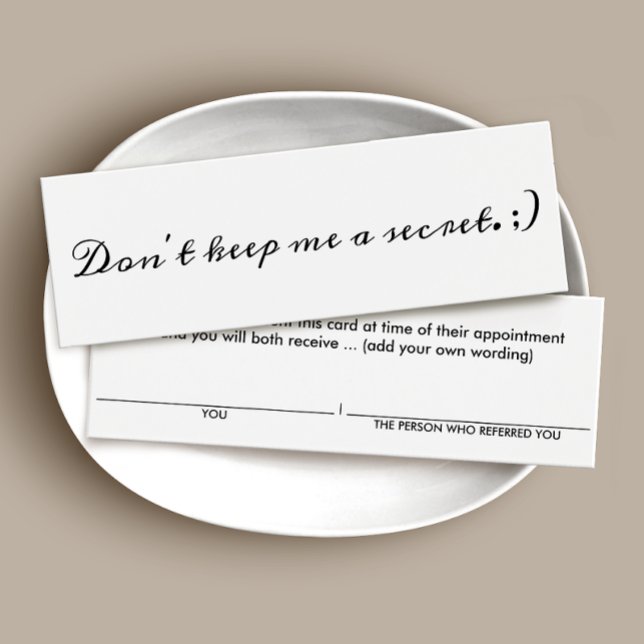 Behalt mir keine geheime Kundenkarte (Von Creator hochgeladen)