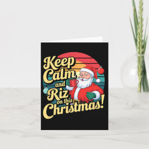 Behalt mit Santa Cla an diesem Weihnachten Ruhe un Karte