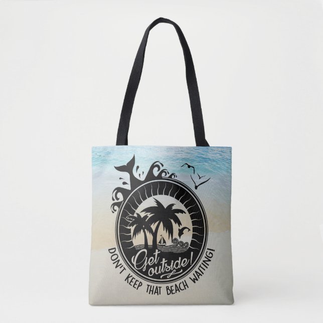 Behalt nicht, dass der Strand lustige Typografie-P (Vorderseite)