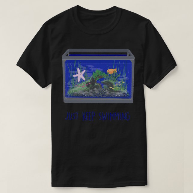 Behalt nur Schwimmen 1 T-Shirt (Design vorne)