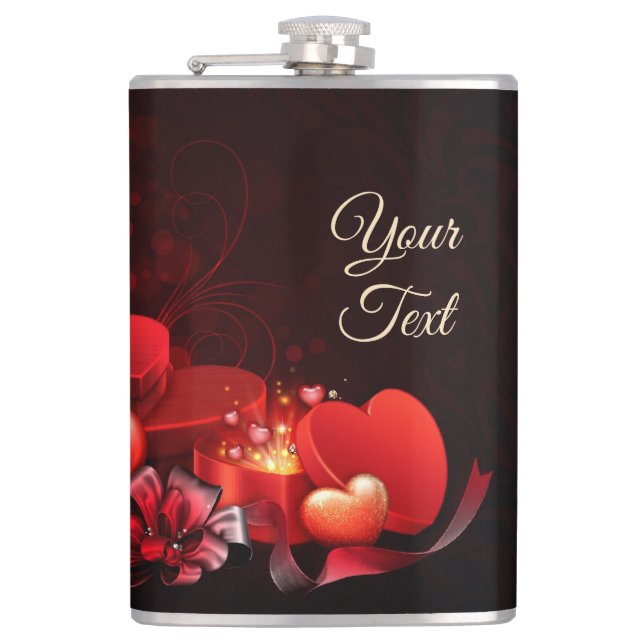 Behalt oder erstelle deinen eigenen Flask, 6 oz. H Flachmann (Vorderseite)