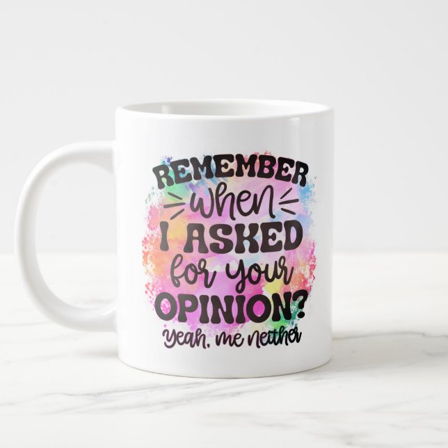 Behalt oder gestalten Sie Ihre eigene - riesige Ka Jumbo-Tasse (Links)