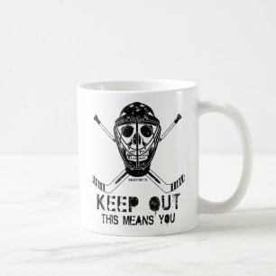 Behalt Out Hockey Goalie Tasse