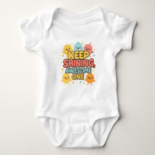 Behalt, Phantastisch eins! - NIEDLICH MOTIVIEREND Baby Strampler