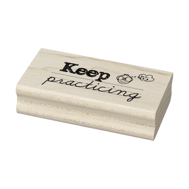 Behalt Practicing Rubber Briefmarke for Teachers ( Gummistempel (Stempel)